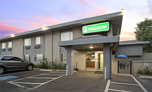 Exterior of Travelers Inn Medford
